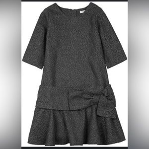 Deux par Deux black sparkle knot drop waist knot dress size 8